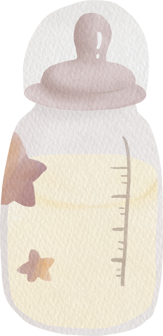 Watercolor Baby Bottle